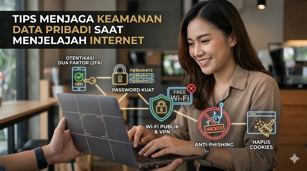Tips Menjaga Keamanan Data Pribadi Saat Menjelajah Internet