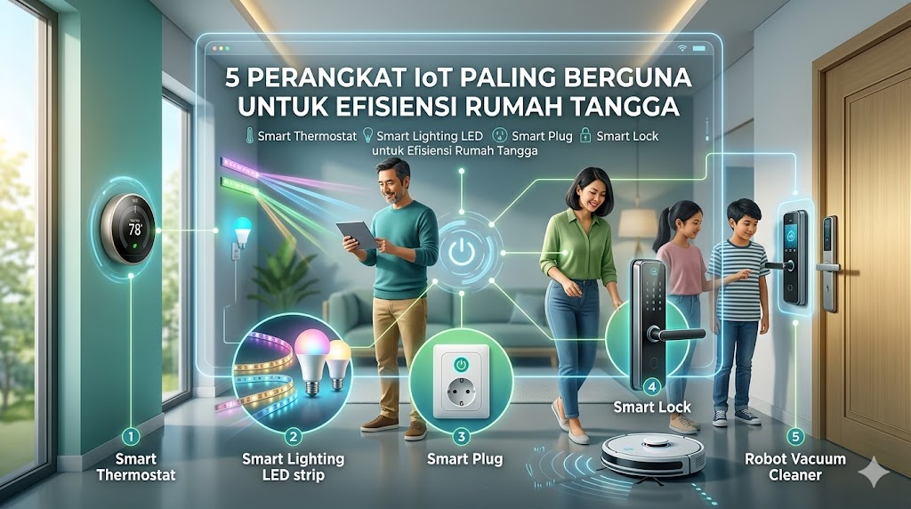 5 perangkat IoT yang paling berguna untuk efisiensi rumah tangga