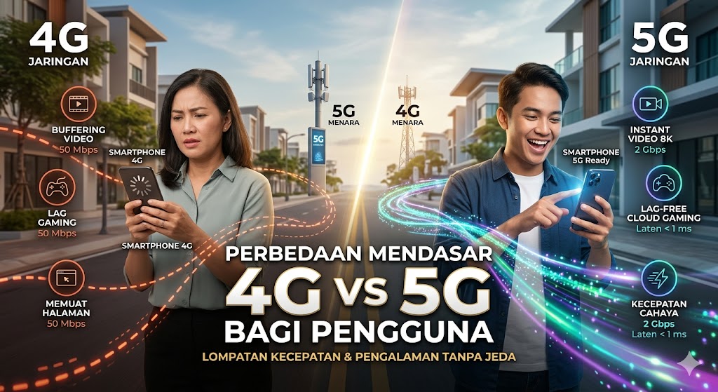 Perbedaan Mendasar Jaringan 4G dan Jaringan 5G bagi Pengguna